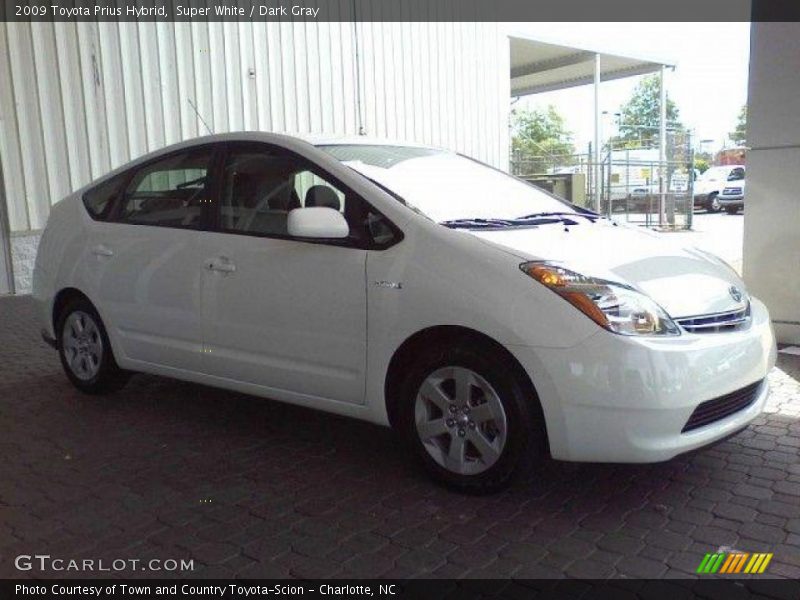 Super White / Dark Gray 2009 Toyota Prius Hybrid