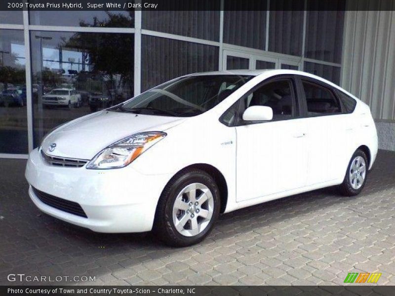 Super White / Dark Gray 2009 Toyota Prius Hybrid