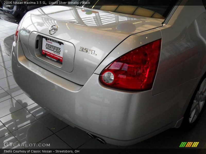 Liquid Silver Metallic / Black 2006 Nissan Maxima 3.5 SL