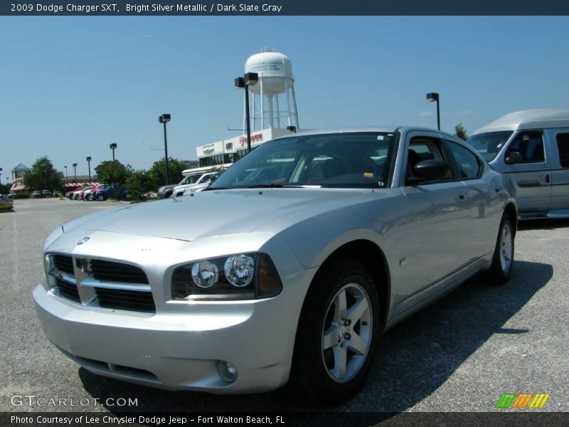 Bright Silver Metallic / Dark Slate Gray 2009 Dodge Charger SXT