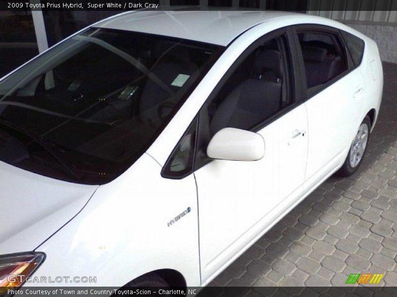 Super White / Dark Gray 2009 Toyota Prius Hybrid