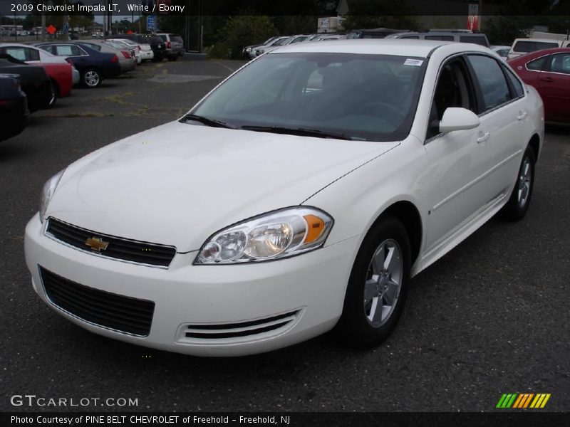 White / Ebony 2009 Chevrolet Impala LT