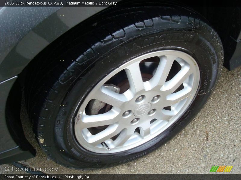 Platinum Metallic / Light Gray 2005 Buick Rendezvous CX AWD