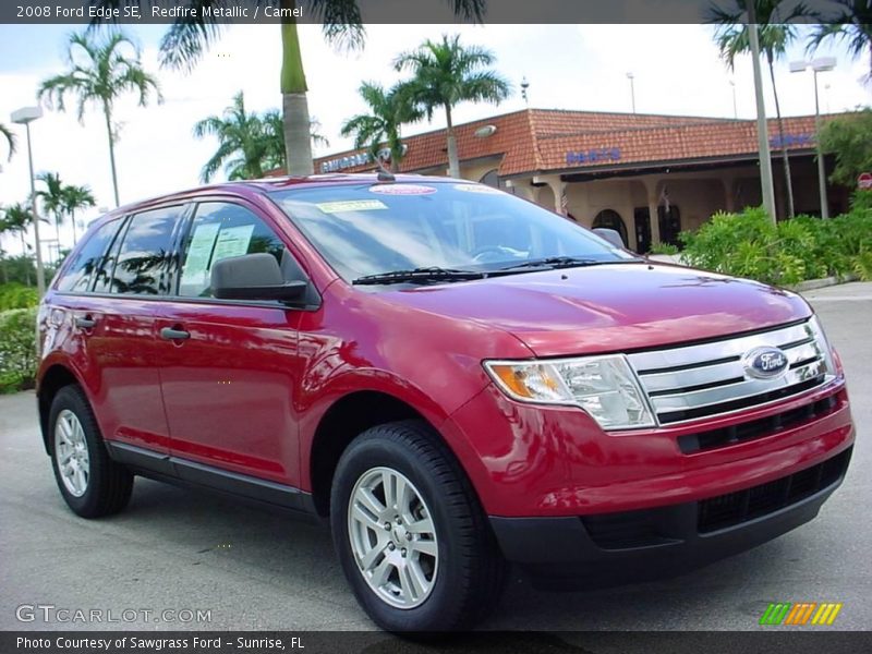 Redfire Metallic / Camel 2008 Ford Edge SE