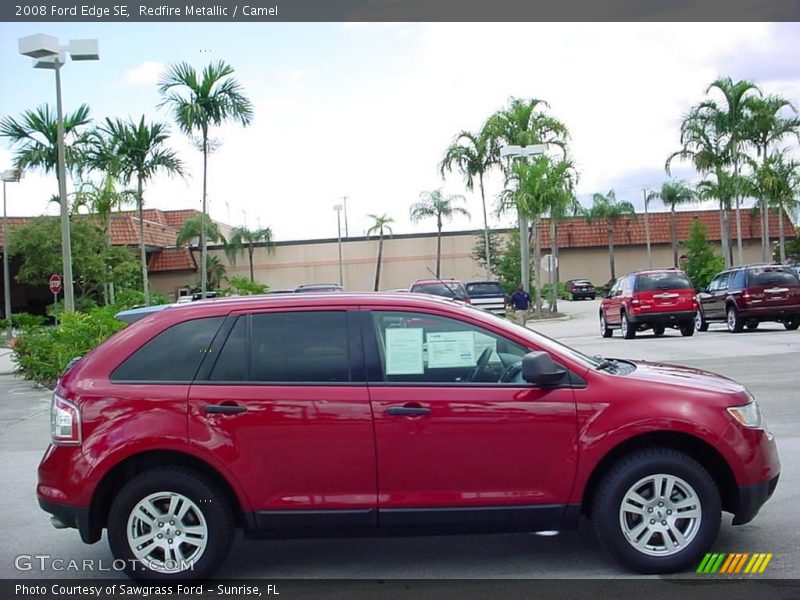 Redfire Metallic / Camel 2008 Ford Edge SE