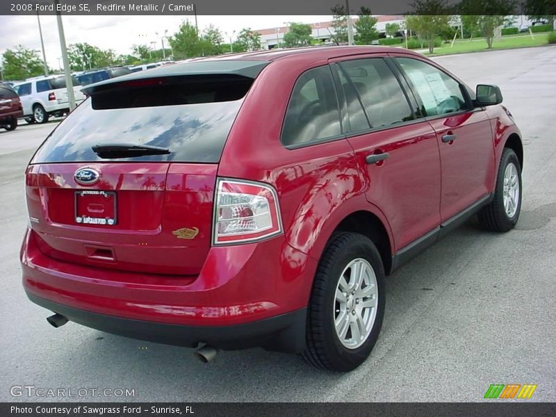 Redfire Metallic / Camel 2008 Ford Edge SE