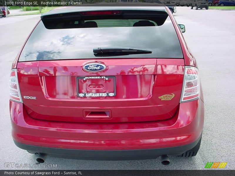 Redfire Metallic / Camel 2008 Ford Edge SE