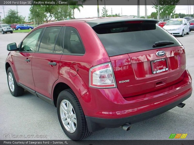 Redfire Metallic / Camel 2008 Ford Edge SE