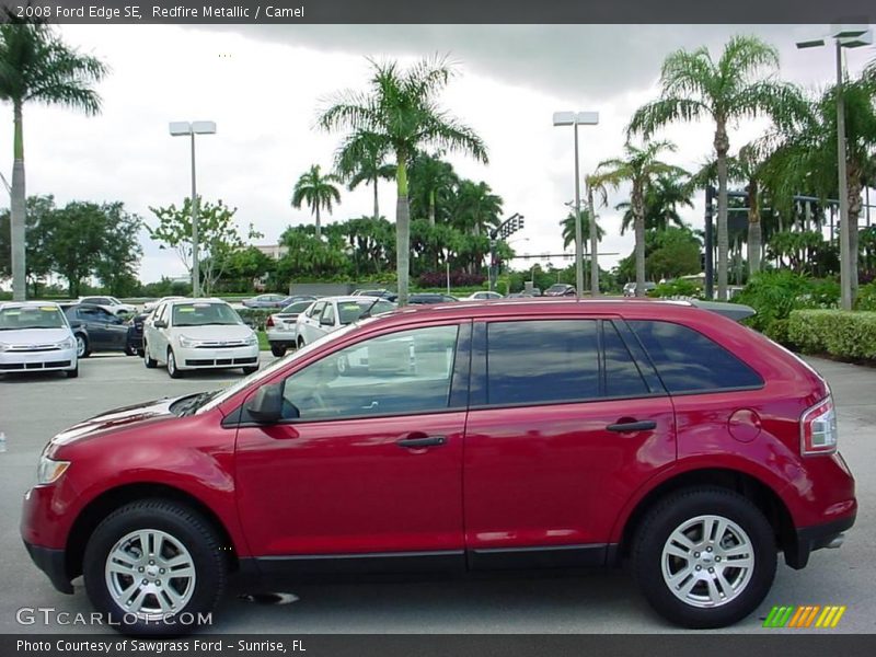 Redfire Metallic / Camel 2008 Ford Edge SE
