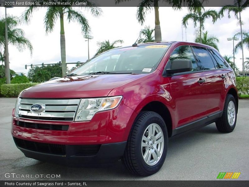 Redfire Metallic / Camel 2008 Ford Edge SE