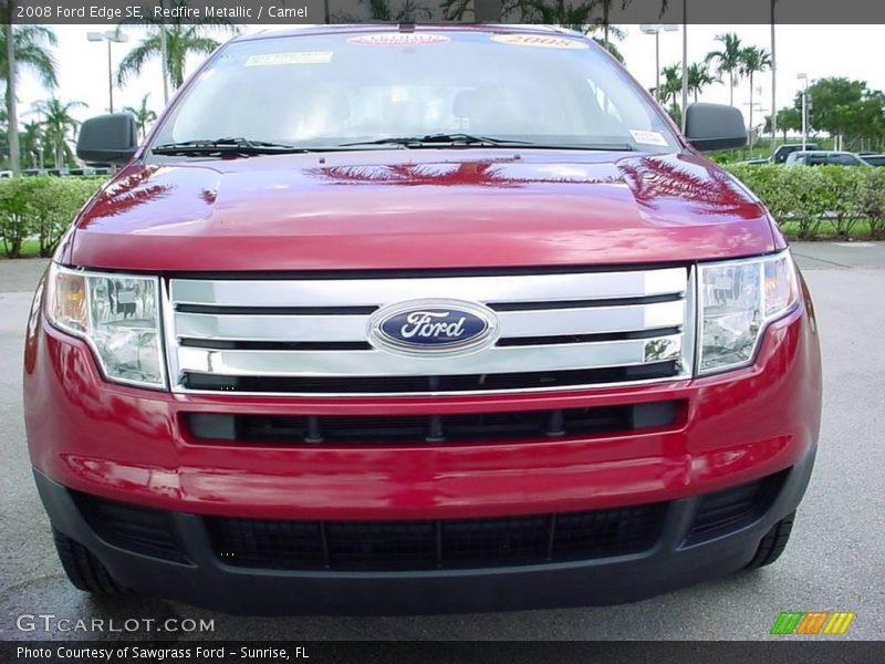 Redfire Metallic / Camel 2008 Ford Edge SE