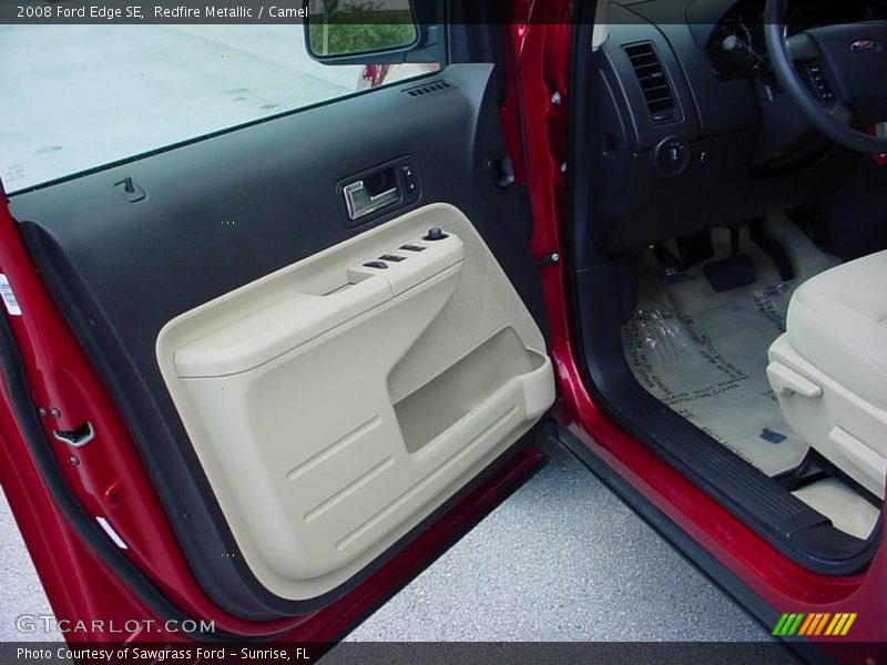 Redfire Metallic / Camel 2008 Ford Edge SE