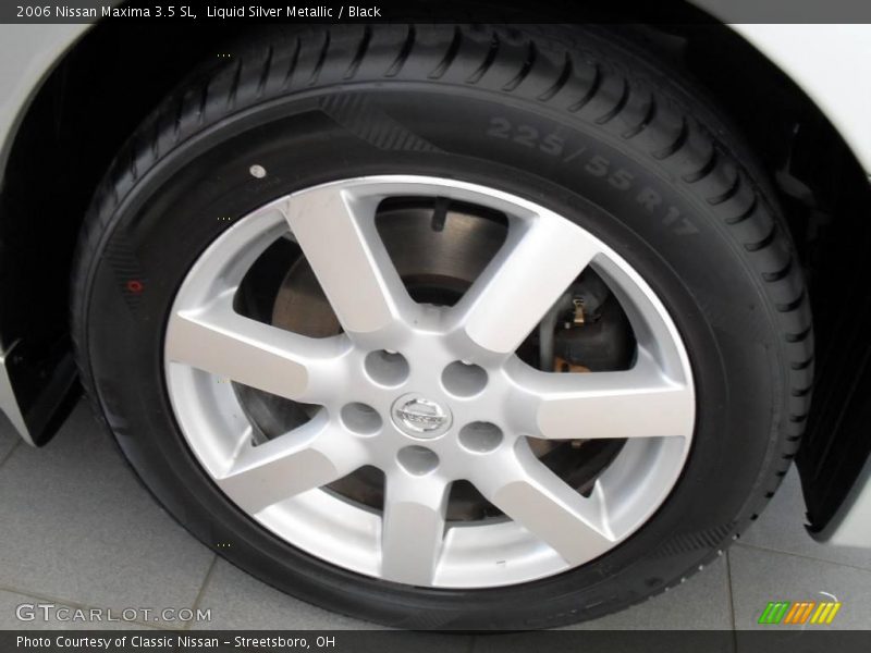 Liquid Silver Metallic / Black 2006 Nissan Maxima 3.5 SL