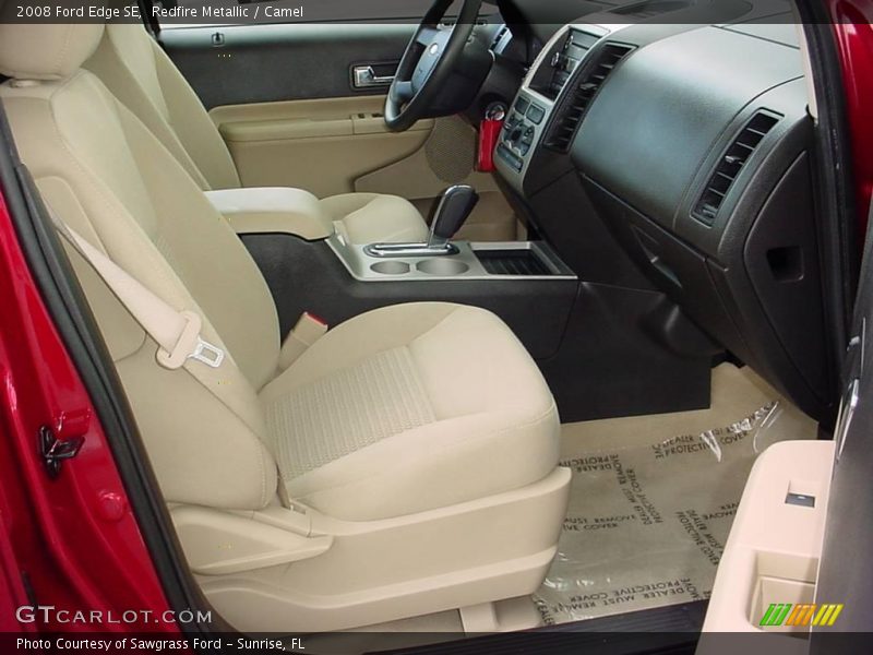 Redfire Metallic / Camel 2008 Ford Edge SE