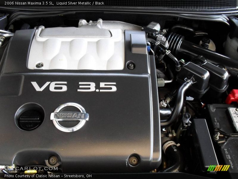 Liquid Silver Metallic / Black 2006 Nissan Maxima 3.5 SL