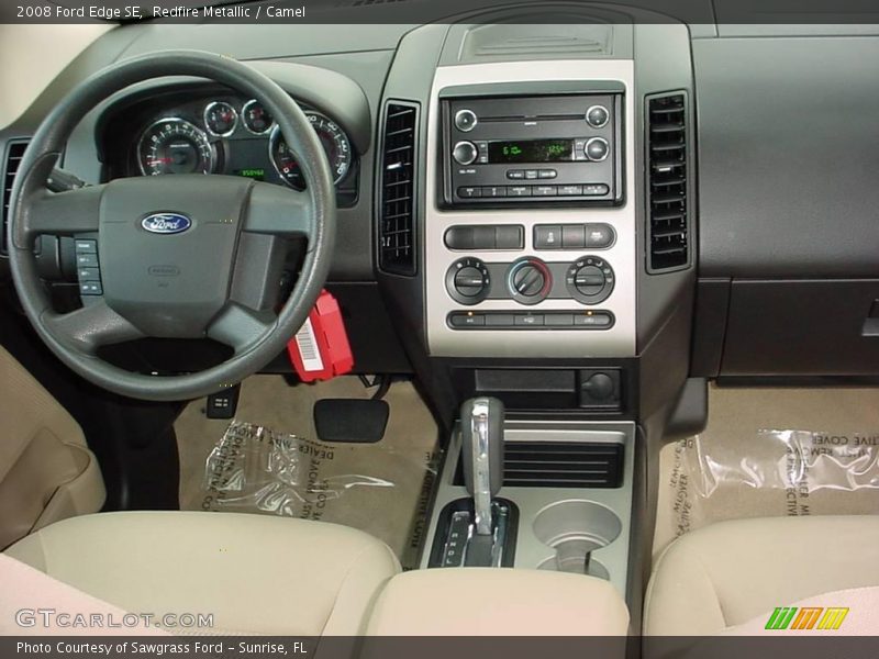 Redfire Metallic / Camel 2008 Ford Edge SE