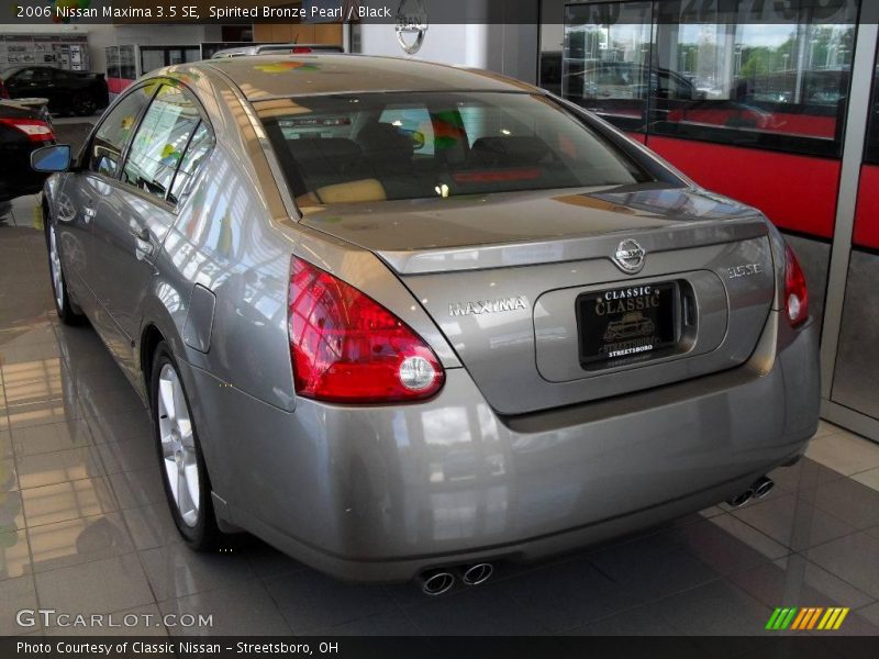 Spirited Bronze Pearl / Black 2006 Nissan Maxima 3.5 SE