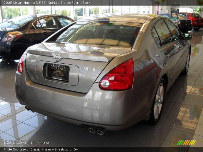Spirited Bronze Pearl / Black 2006 Nissan Maxima 3.5 SE