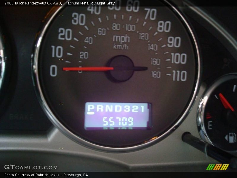 Platinum Metallic / Light Gray 2005 Buick Rendezvous CX AWD