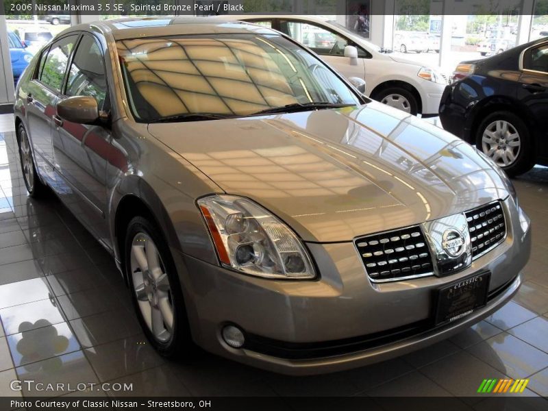 Spirited Bronze Pearl / Black 2006 Nissan Maxima 3.5 SE