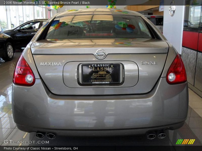 Spirited Bronze Pearl / Black 2006 Nissan Maxima 3.5 SE