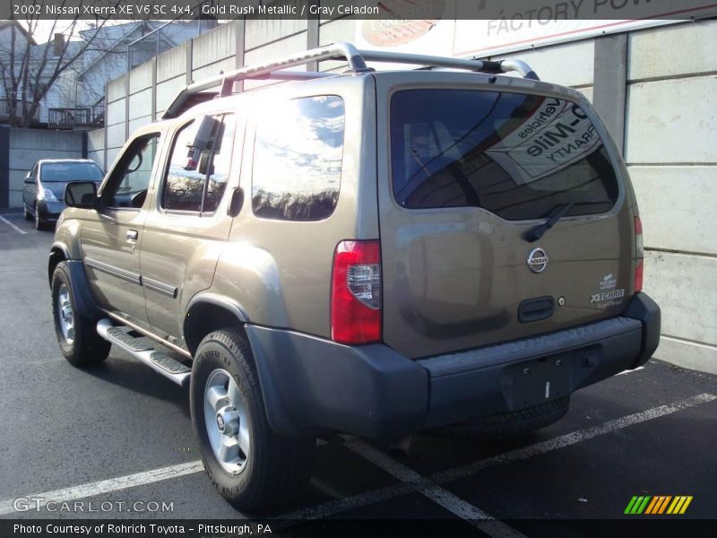 Gold Rush Metallic / Gray Celadon 2002 Nissan Xterra XE V6 SC 4x4