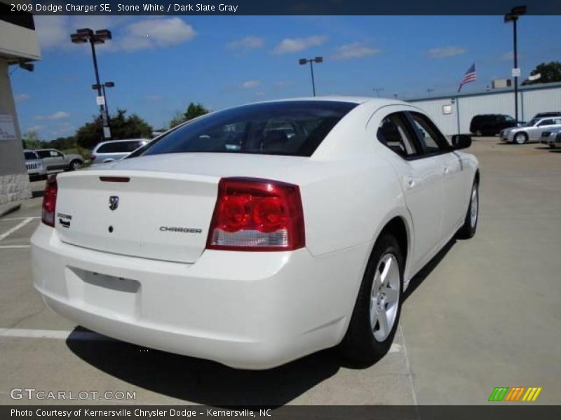 Stone White / Dark Slate Gray 2009 Dodge Charger SE
