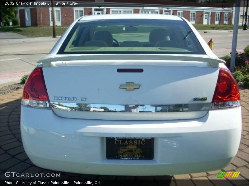 White / Gray 2009 Chevrolet Impala LT
