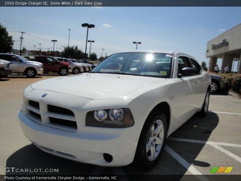 Stone White / Dark Slate Gray 2009 Dodge Charger SE