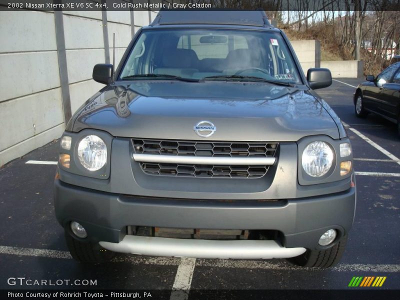 Gold Rush Metallic / Gray Celadon 2002 Nissan Xterra XE V6 SC 4x4