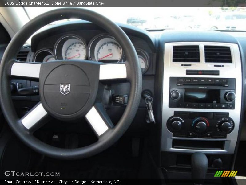 Stone White / Dark Slate Gray 2009 Dodge Charger SE
