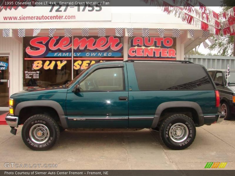 Emerald Green Metallic / Tan 1995 Chevrolet Tahoe LT 4x4