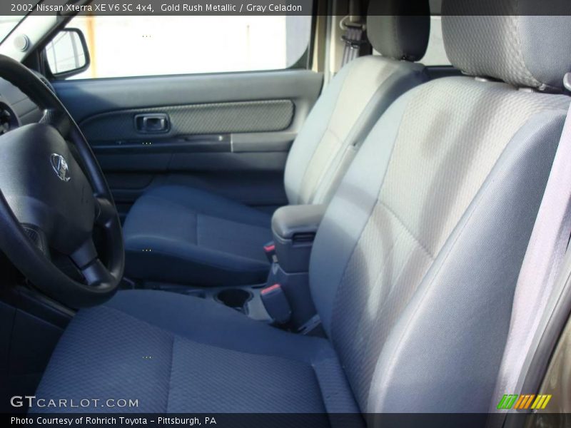 Gold Rush Metallic / Gray Celadon 2002 Nissan Xterra XE V6 SC 4x4