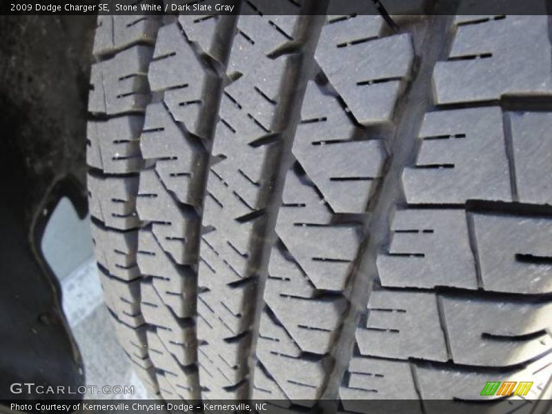 Stone White / Dark Slate Gray 2009 Dodge Charger SE