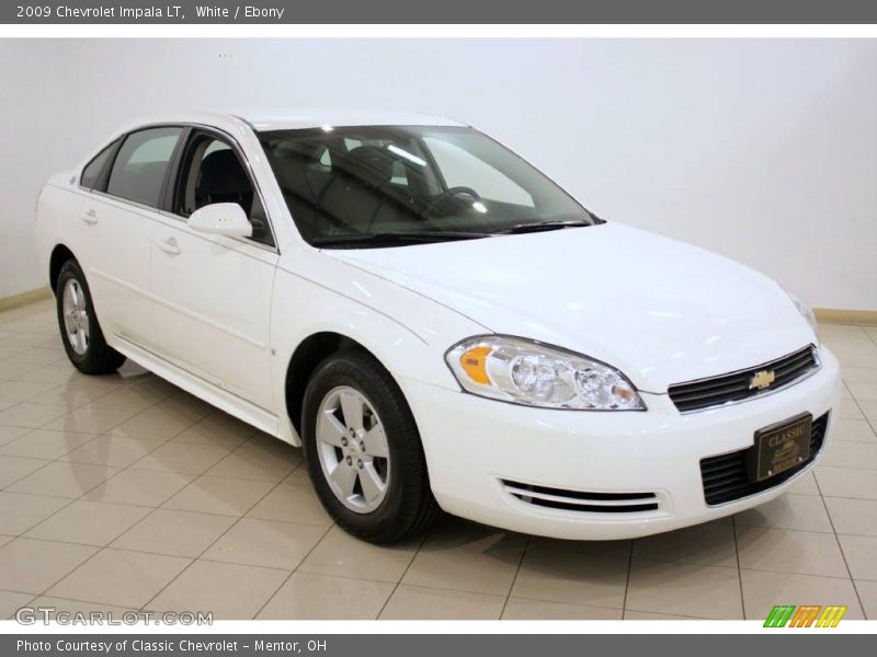 White / Ebony 2009 Chevrolet Impala LT