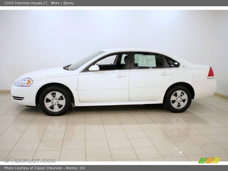 White / Ebony 2009 Chevrolet Impala LT
