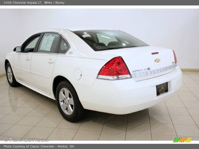 White / Ebony 2009 Chevrolet Impala LT