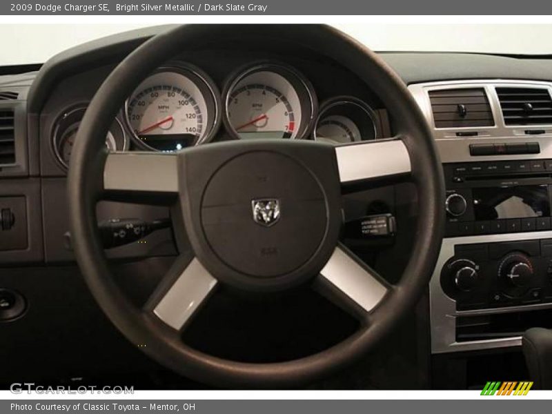 Bright Silver Metallic / Dark Slate Gray 2009 Dodge Charger SE
