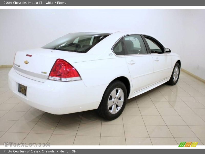 White / Ebony 2009 Chevrolet Impala LT