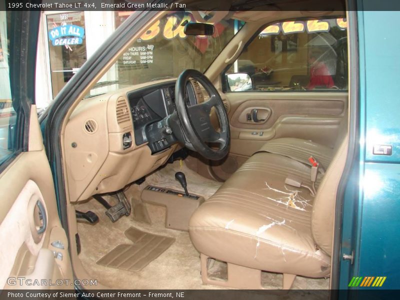 Emerald Green Metallic / Tan 1995 Chevrolet Tahoe LT 4x4