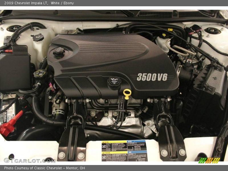 White / Ebony 2009 Chevrolet Impala LT