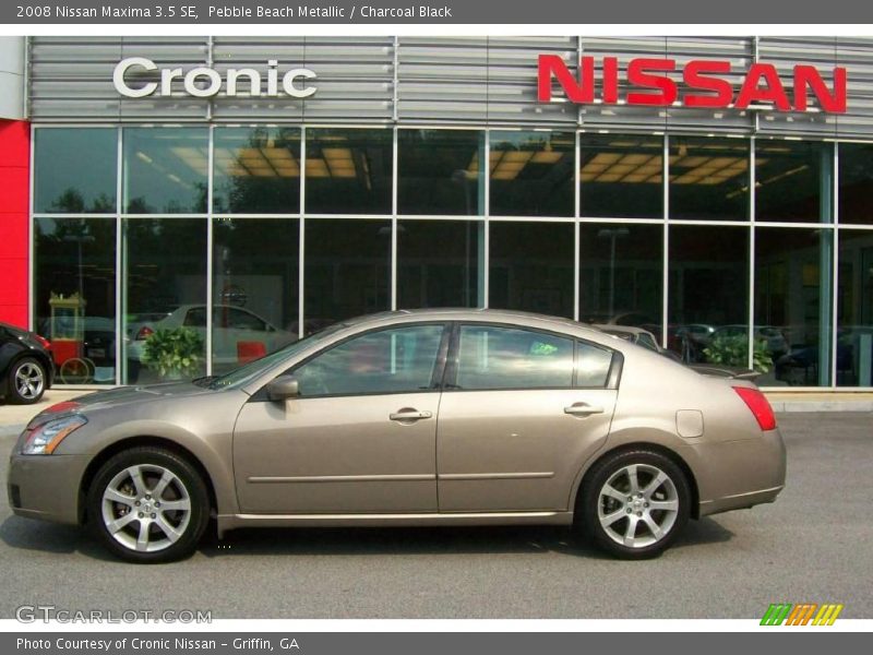 Pebble Beach Metallic / Charcoal Black 2008 Nissan Maxima 3.5 SE