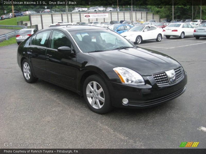 Onyx Black / Black 2005 Nissan Maxima 3.5 SL