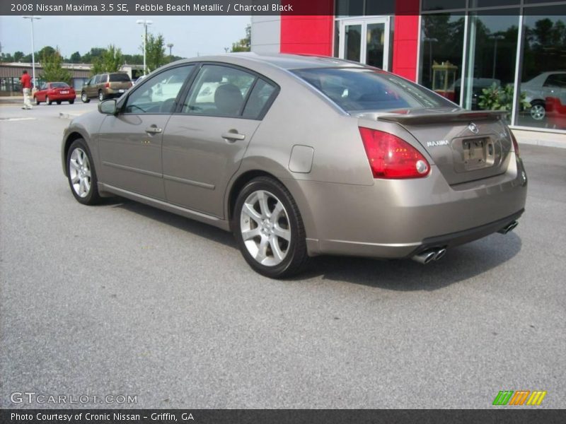 Pebble Beach Metallic / Charcoal Black 2008 Nissan Maxima 3.5 SE