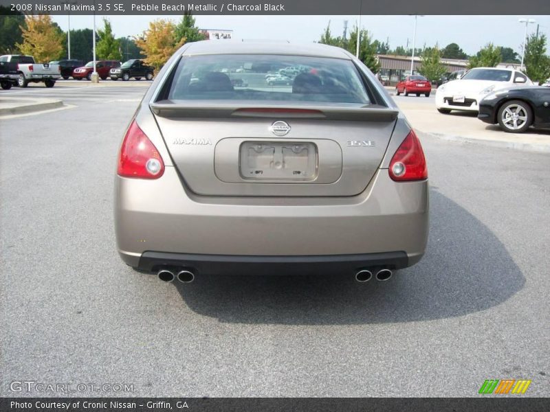 Pebble Beach Metallic / Charcoal Black 2008 Nissan Maxima 3.5 SE