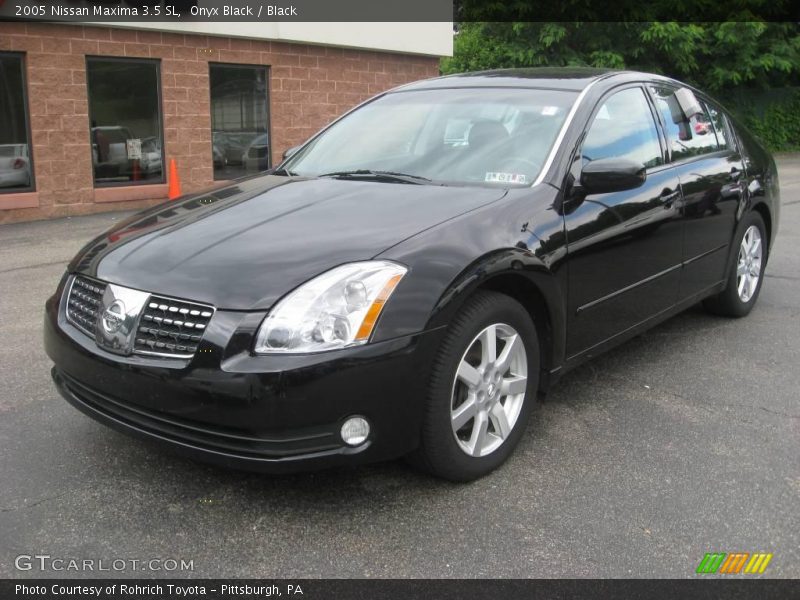 Onyx Black / Black 2005 Nissan Maxima 3.5 SL