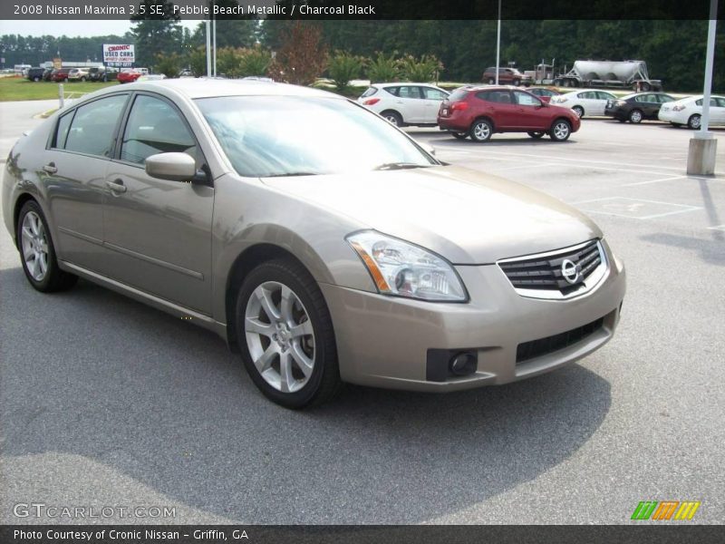 Pebble Beach Metallic / Charcoal Black 2008 Nissan Maxima 3.5 SE
