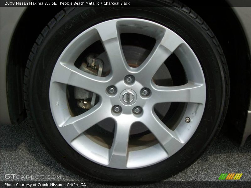 Pebble Beach Metallic / Charcoal Black 2008 Nissan Maxima 3.5 SE