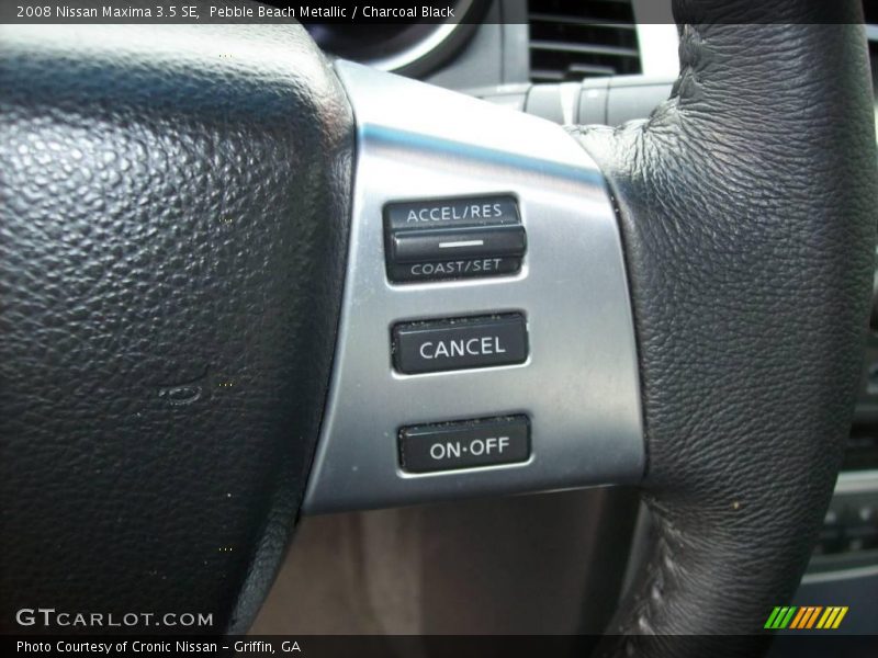 Pebble Beach Metallic / Charcoal Black 2008 Nissan Maxima 3.5 SE