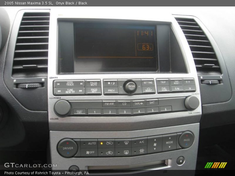 Onyx Black / Black 2005 Nissan Maxima 3.5 SL